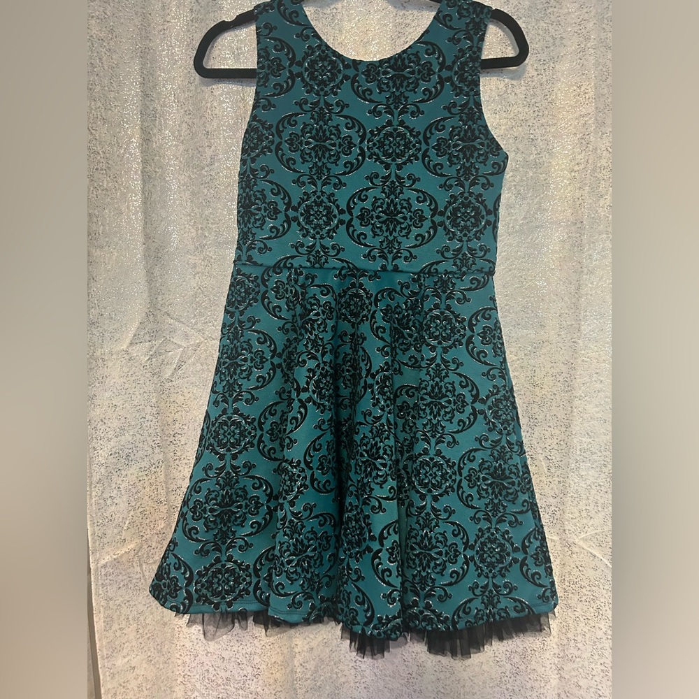 Emerald green dress